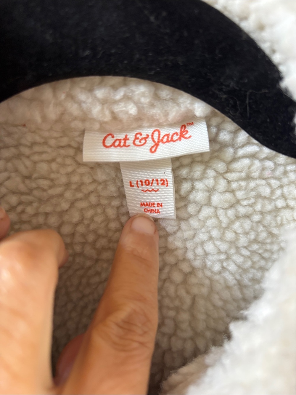 Cat & Jack Corduroy Sherpa Jacket Size Large 10/12 Rust Snaps - Picture 2 of 8